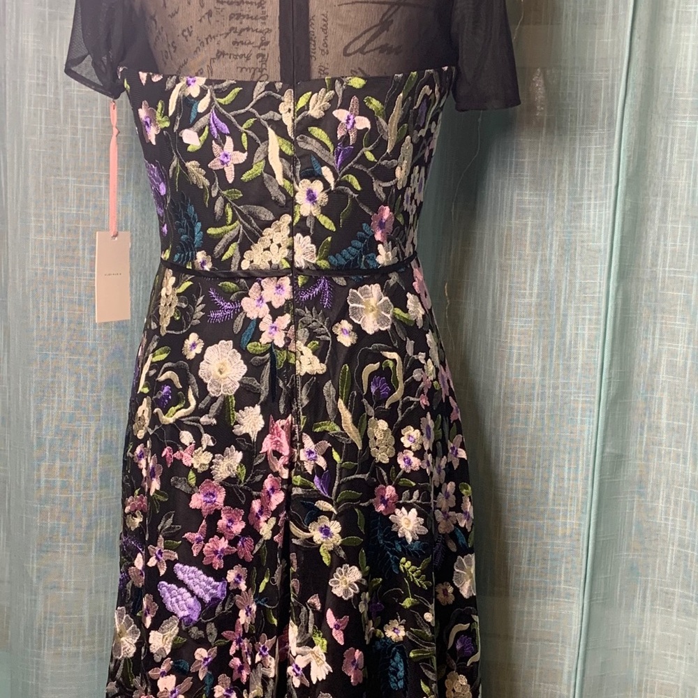Alex Marie Floral Embroidered High Low Dress - Picture 10 of 16